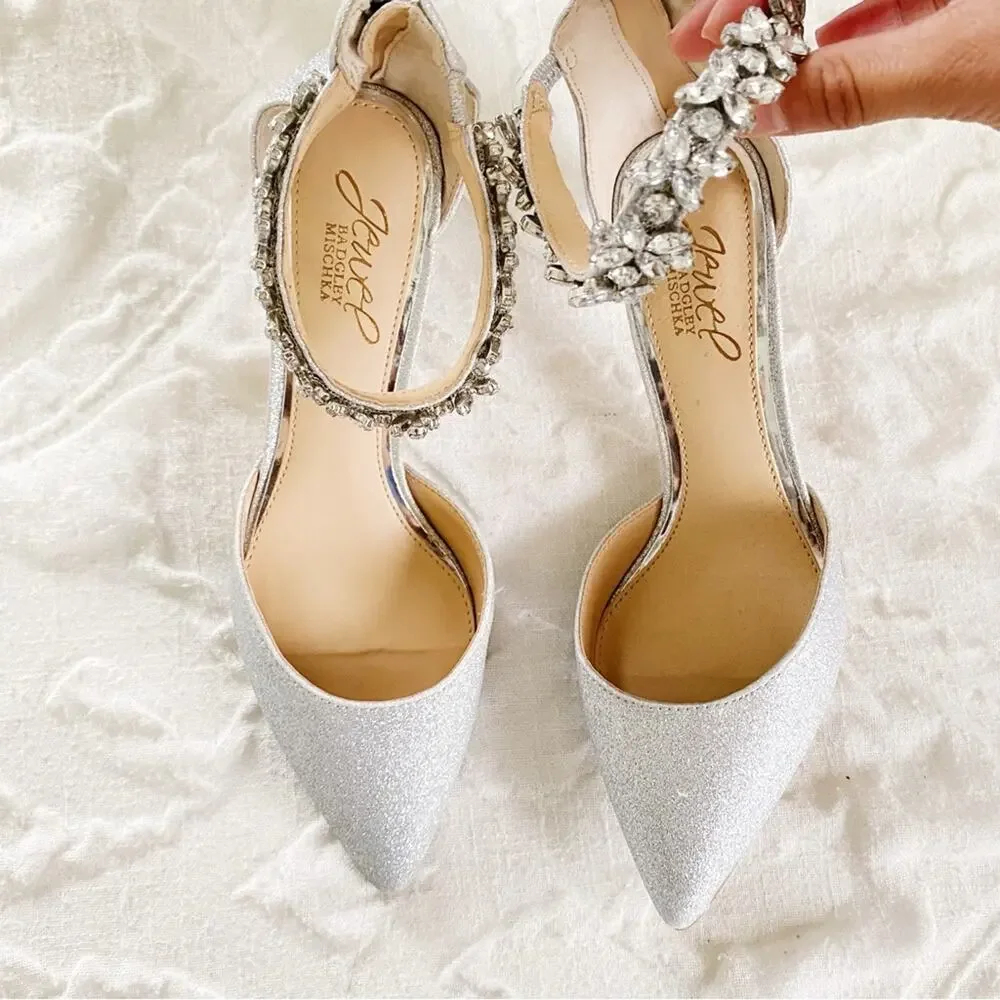 Badgley Mischka Raleigh Glitter PumpsNew $110